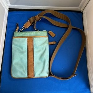 coach blue crossbody bag
